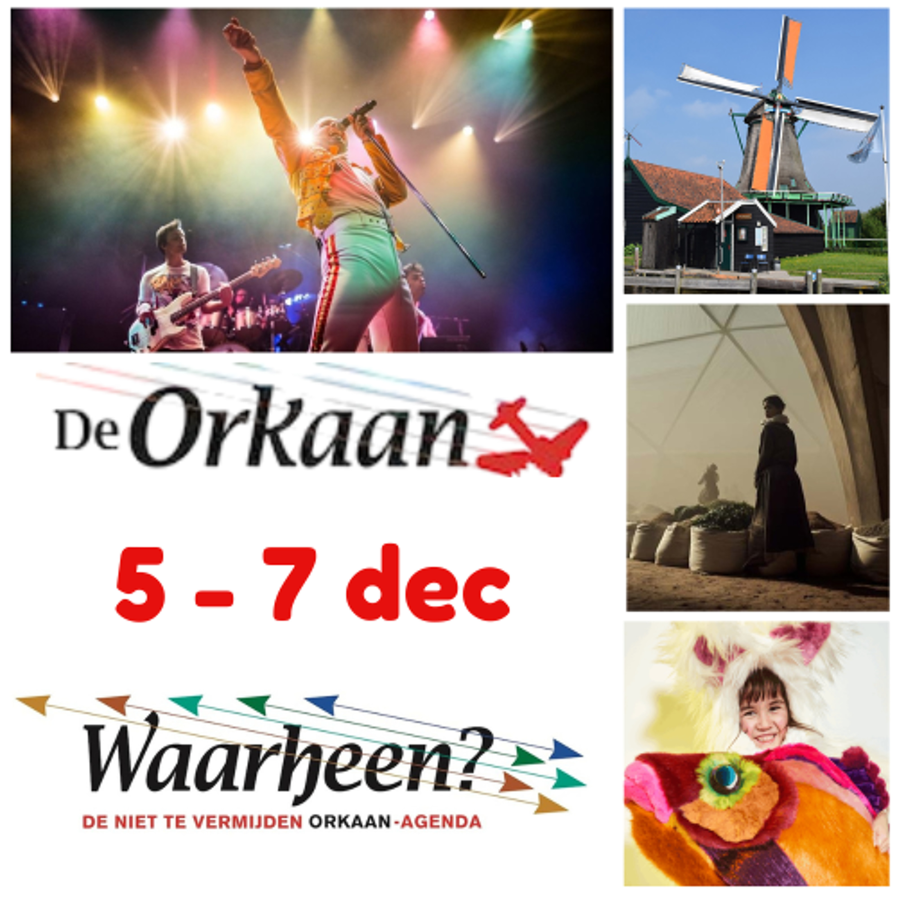 Waarheen - Zaanse uitgaanstips van De Orkaan (5 - 7 december)