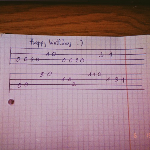 Stream HAPPY BIRTHDAY FINGERSTYLE TAB by ngm_le Listen online for