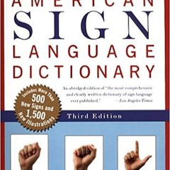 Books ✔️ Download American Sign Language Dictionary, Third Edition Online Book