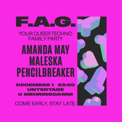 F.A.G. - Queer Techno Party @ Untertage 2023-12-01 Closing
