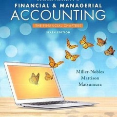 [PDF] Horngren's Financial & Managerial Accounting, The Financial Chapters Ebook