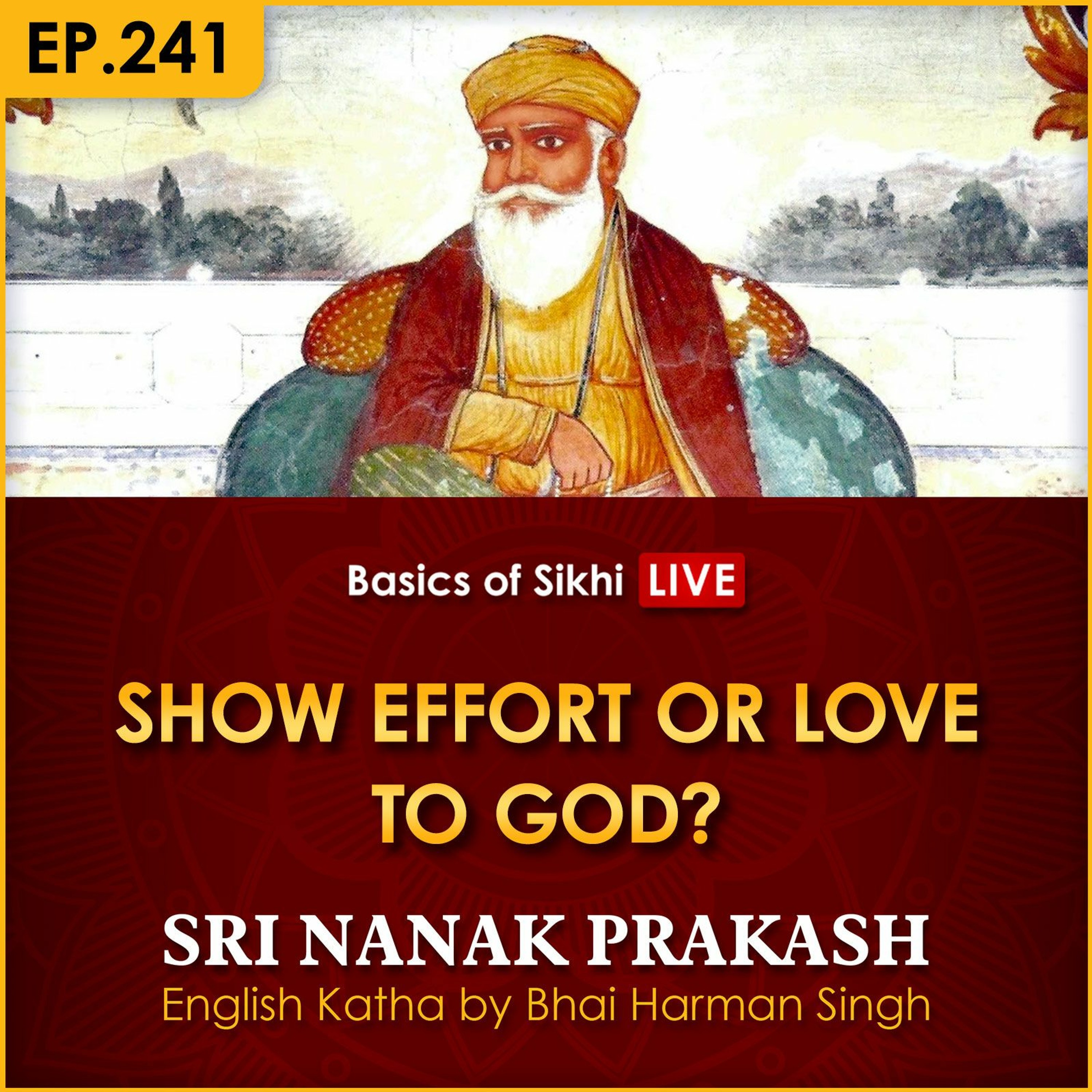 #241 Show Effort or Love to God? | Sri Nanak Prakash Katha | Bhai Harman Singh episode artwork