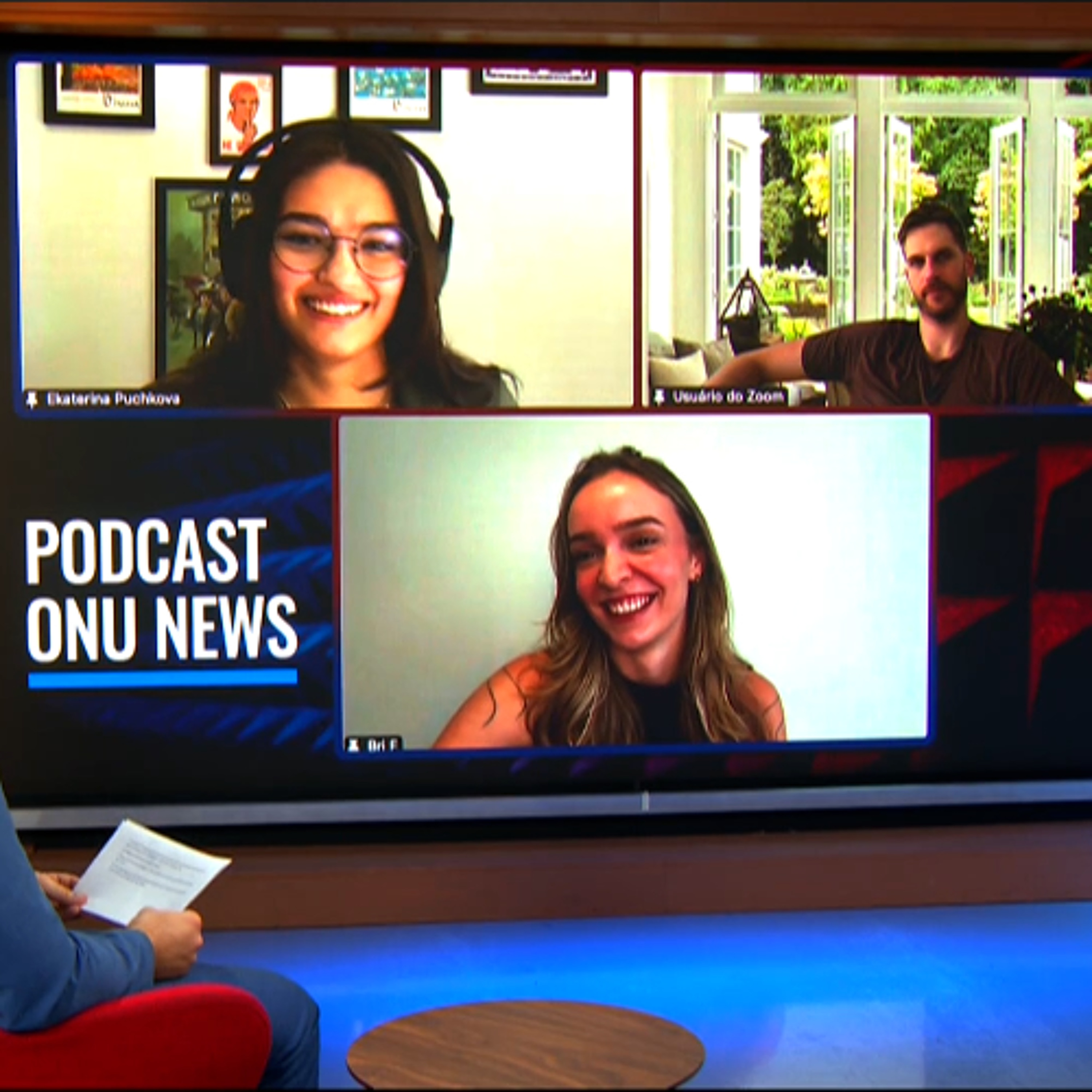 Influenciadores Paul Cabannes, Bri Fancy e Katiusha no Podcast ONU News episode artwork