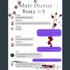 Read PDF ✨ Murder Sprees and Mute Decrees Books 1-3     Kindle Edition Full Pdf