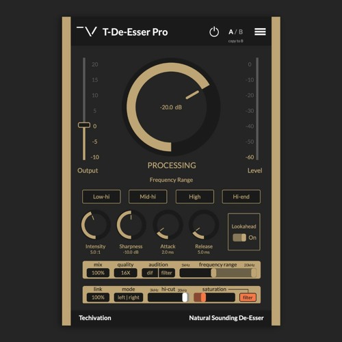 Stream Techivation Listen to TDeEsser Pro Saturation "filter" playlist online for free on