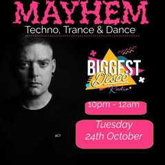 Pres. Mayhem Episode 003 - Live on Biggest Disco Radio 24.10.23