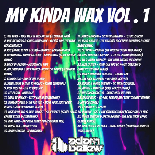 My Kinda Wax Volume 1 - Classic UK Hard Trance and Hard House