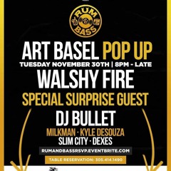 Rum and Bass Art basel 2021 Walshy Fire & Kyle DeSouza