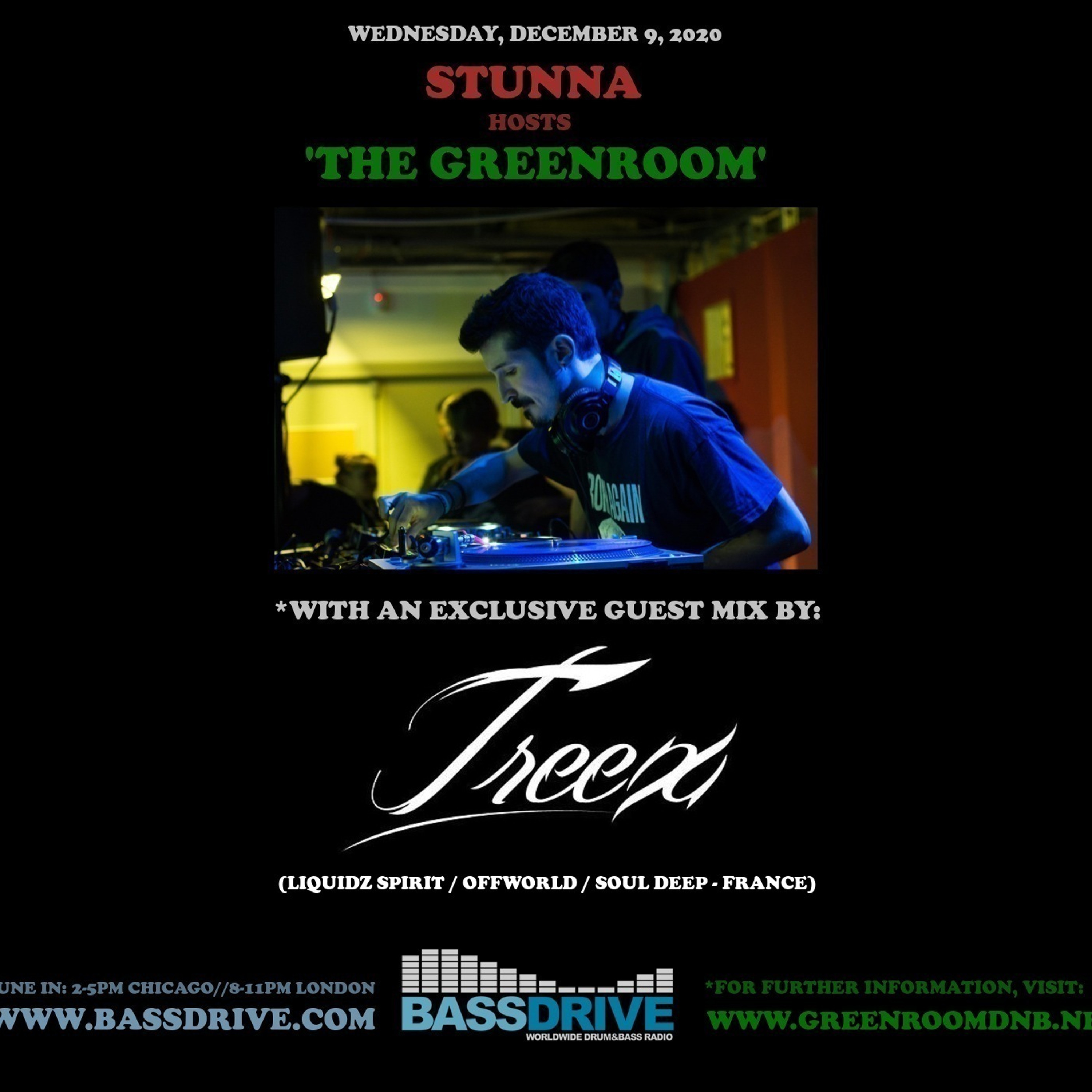 STUNNA Hosts THE GREENROOM with TREEX Guest Mix December 9 2020 episode artwork