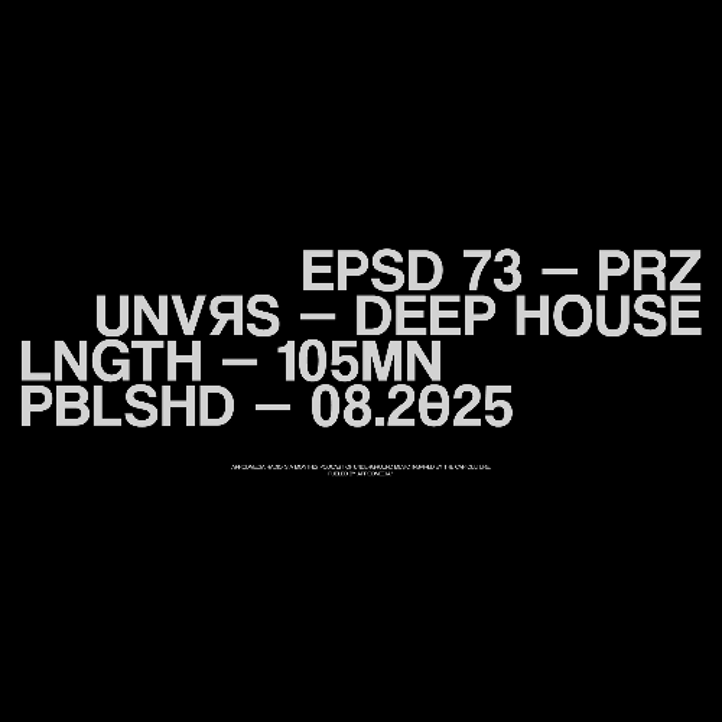EP073 - PRZ (DEEP HOUSE) - PIRATE SHIP