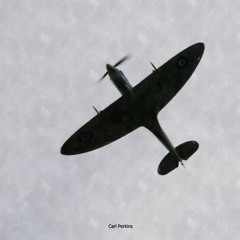 Three Spitfires Fly Overhead - f