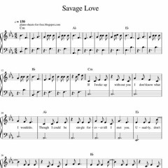 Savage love (piano)