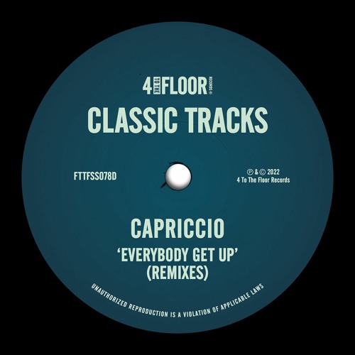 Capriccio 'Everybody Get Up (Capriccio Retro Tech Mix)' - Out 18.03