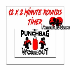 Boxing Round Timer - 12 - 2min Rounds by Fitness 1st Steps