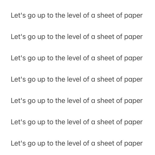 a sheet of Paper
