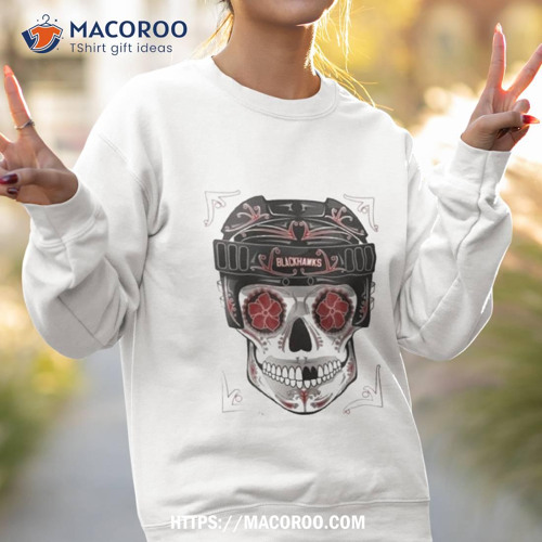 Blackhawks skull best sale logo
