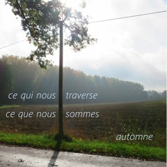 ce qui nous traverse / ce que nous sommes / automne