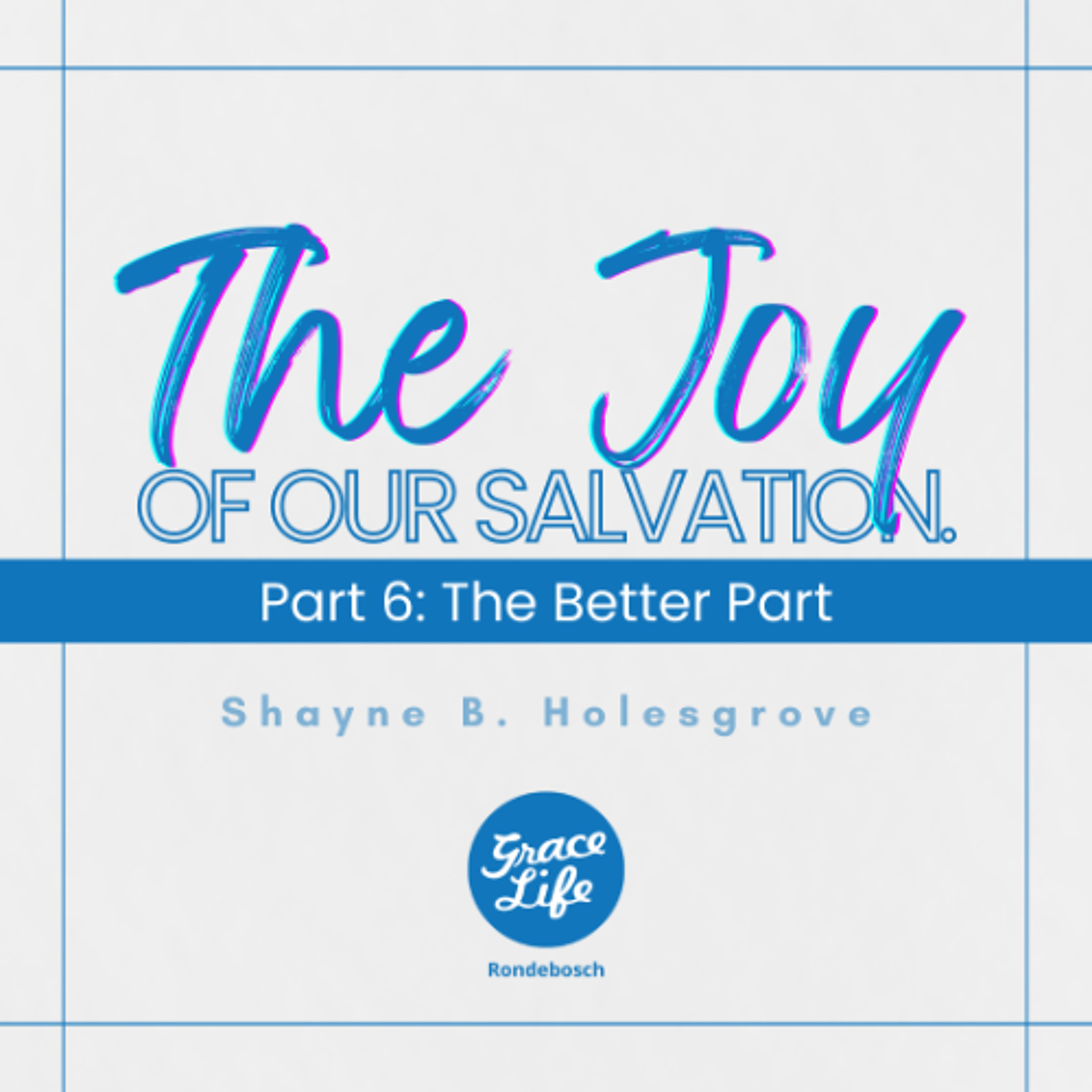 The Joy Of Our Salvation - Part 6 - The Better Part - Shayne Holesgrove (Rondebosch)