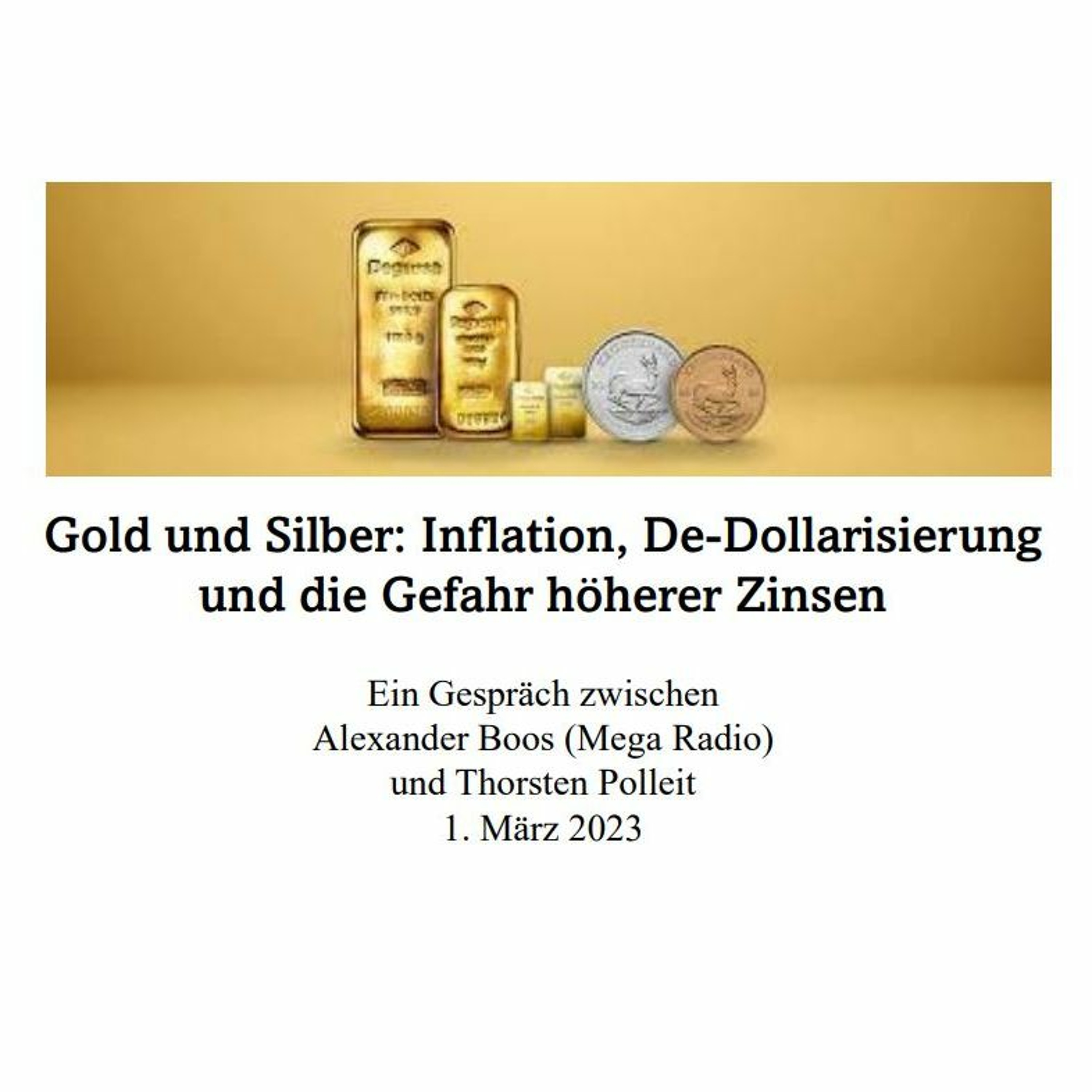 Gold und Silber: Inflation, De-Dollarisierung und die Gefahr höherer Zinsen