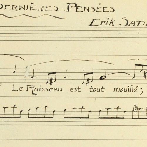 Erik Satie - 1915 - Avant-dernières pensées - Méditation, dédiée à Albert Roussel