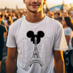 Disney Vacation Eiffel Tower Mickey Mouse Ears Shirt