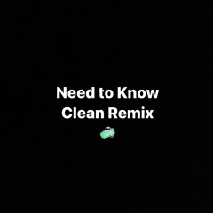 need to know clean remix