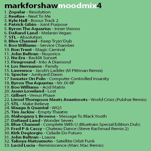 Mark Forshaw Mood Mix 4