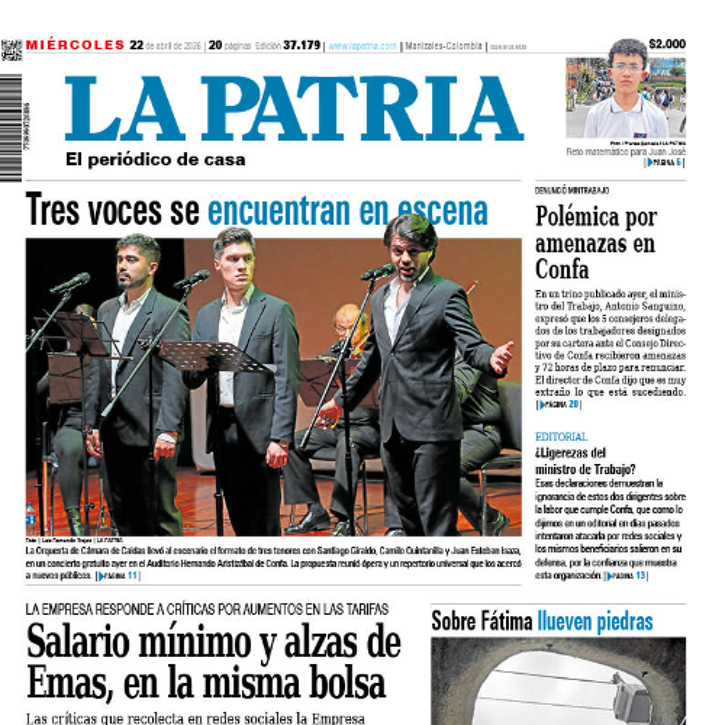 1. Titulares dle informativo de la mañana - 22 de abril episode artwork