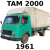 Artwork for TAM 2000 1961 truck pass by fast