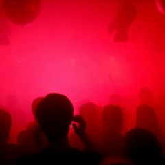 front row. haze. strobelight. eyes closed.
