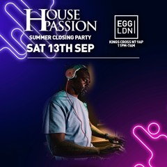 Jezta LIVE SET #HousePassion 13/09/26 @ Egg LDN