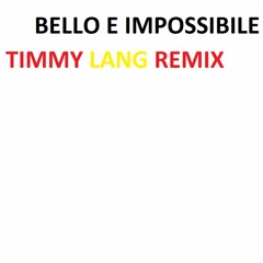 Gianna Nannini - Bello E Impossibile (Timmy Lang Remix)