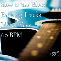 Slow 12 Bar Blues Backing Track in A Minor 60 BPM