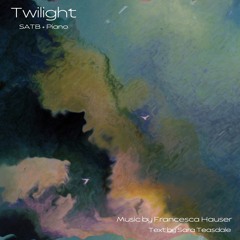 Twilight - satb + piano