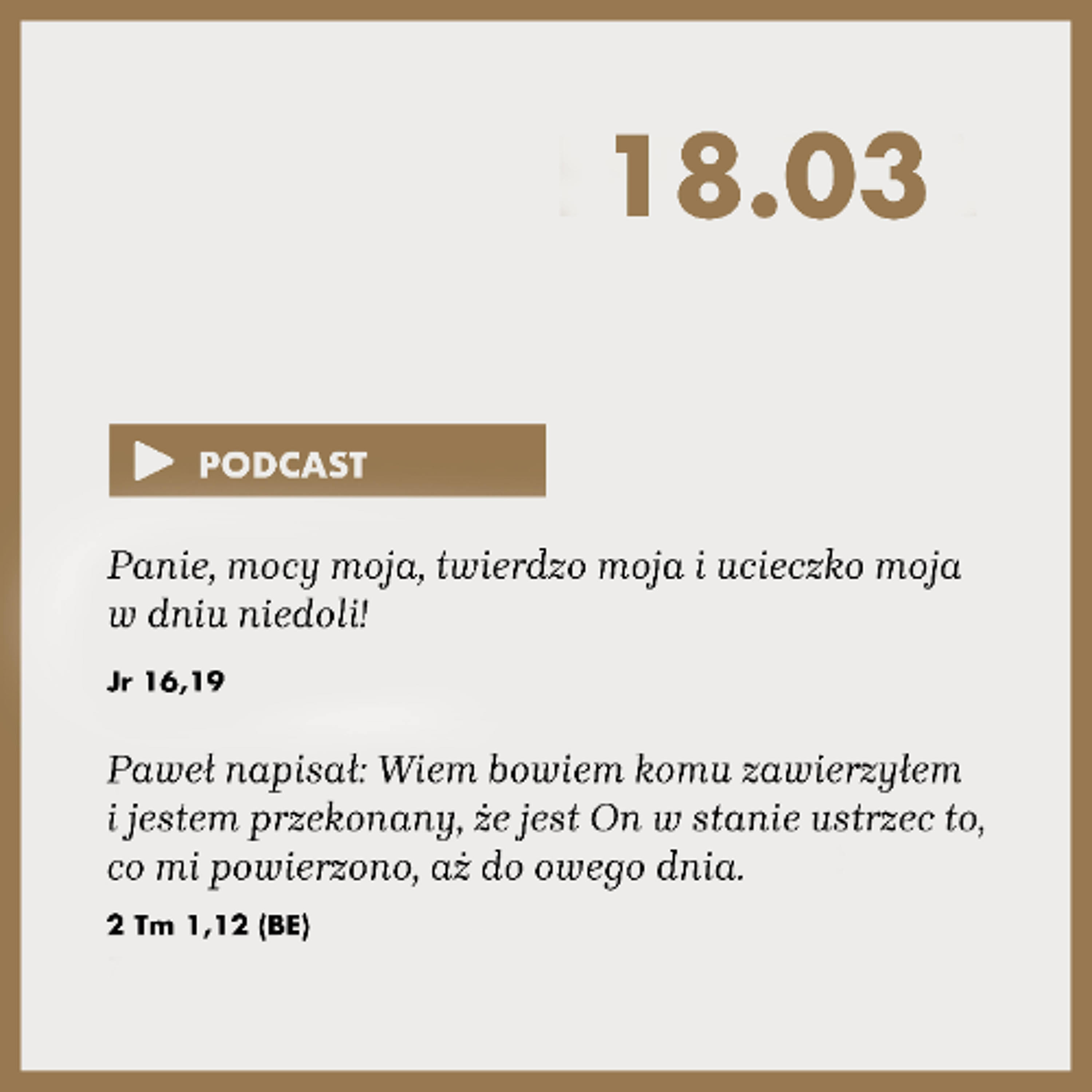 Poranek ze Słowem na 18 marca 2025 r. episode artwork