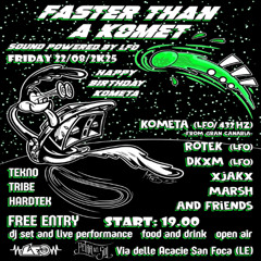 DJ SET FASTER THAN A KOMET