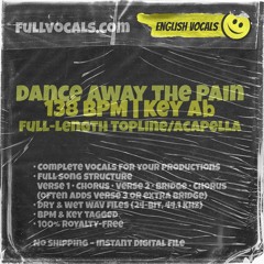 FVDE001 - Dance Away the Pain [LQ PREVIEW] - 138 BPM - Ab Minor | Full 24-bit WAV @ FullVocals.com