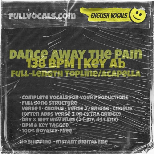 FVDE001 - Dance Away the Pain [LQ PREVIEW] - 138 BPM - Ab Minor | Full 24-bit WAV @ FullVocals.com