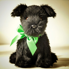 Perro Negro Demonio Verde