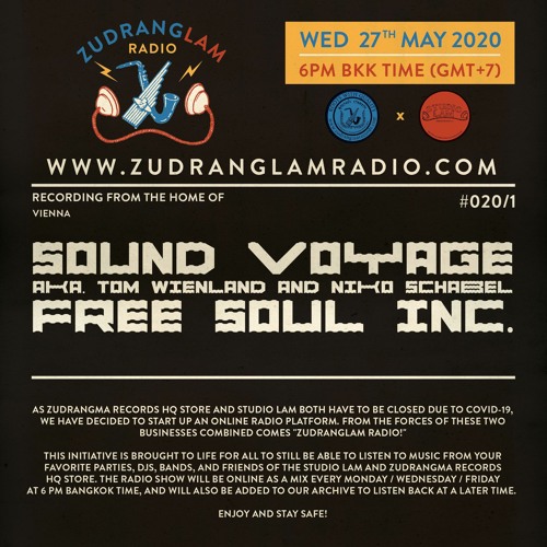ZudRangLam Radio 020/1 : Sound Voyage aka Tom Wienland & Niko Schabel  [27.05.20] part1