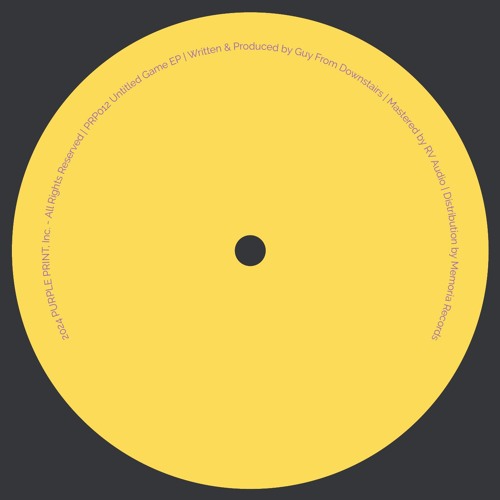 Guy From Downstairs / Untitled Game EP Guy From Downstairs / Untitled Game EP