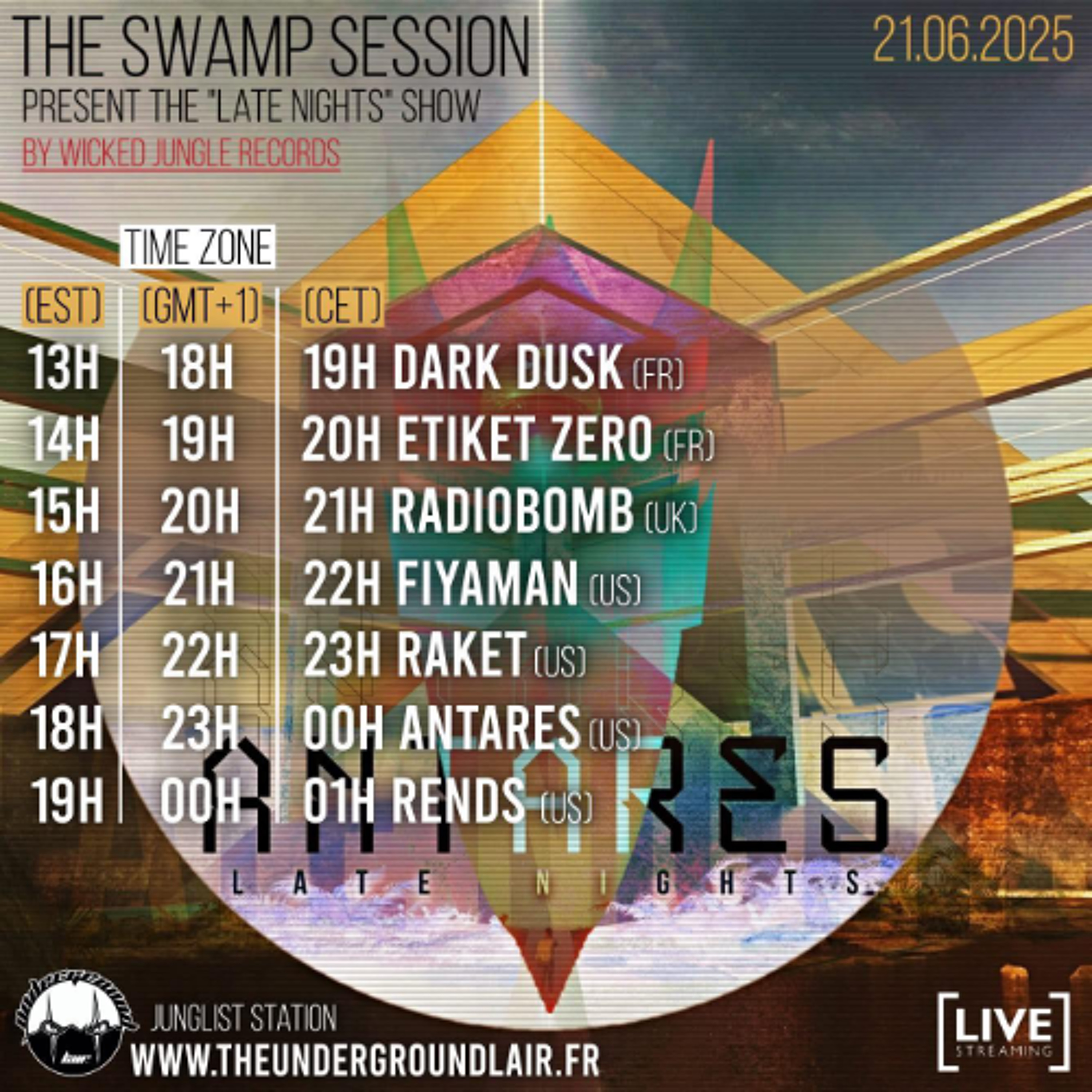Antares LIVE on The Underground Lair - WJR Late Nights Party episode artwork
