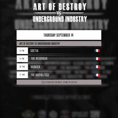 Badkick - Art Of Destroy Vs Underground Industry Show 14.09.23