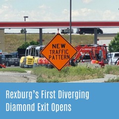 New diverging diamond exit opens and we try it out