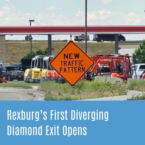 New diverging diamond exit opens and we try it out