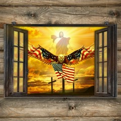 Jesus Eagle in the sky have faith poster