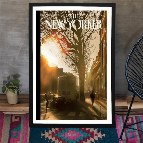Stream The New Yorker Jan 22 2024 Pascal Campion’s Winter Sun Poster by