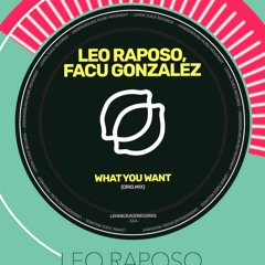 Facu Gonzalez & Leo Raposo- What You Whant  (original Mix)