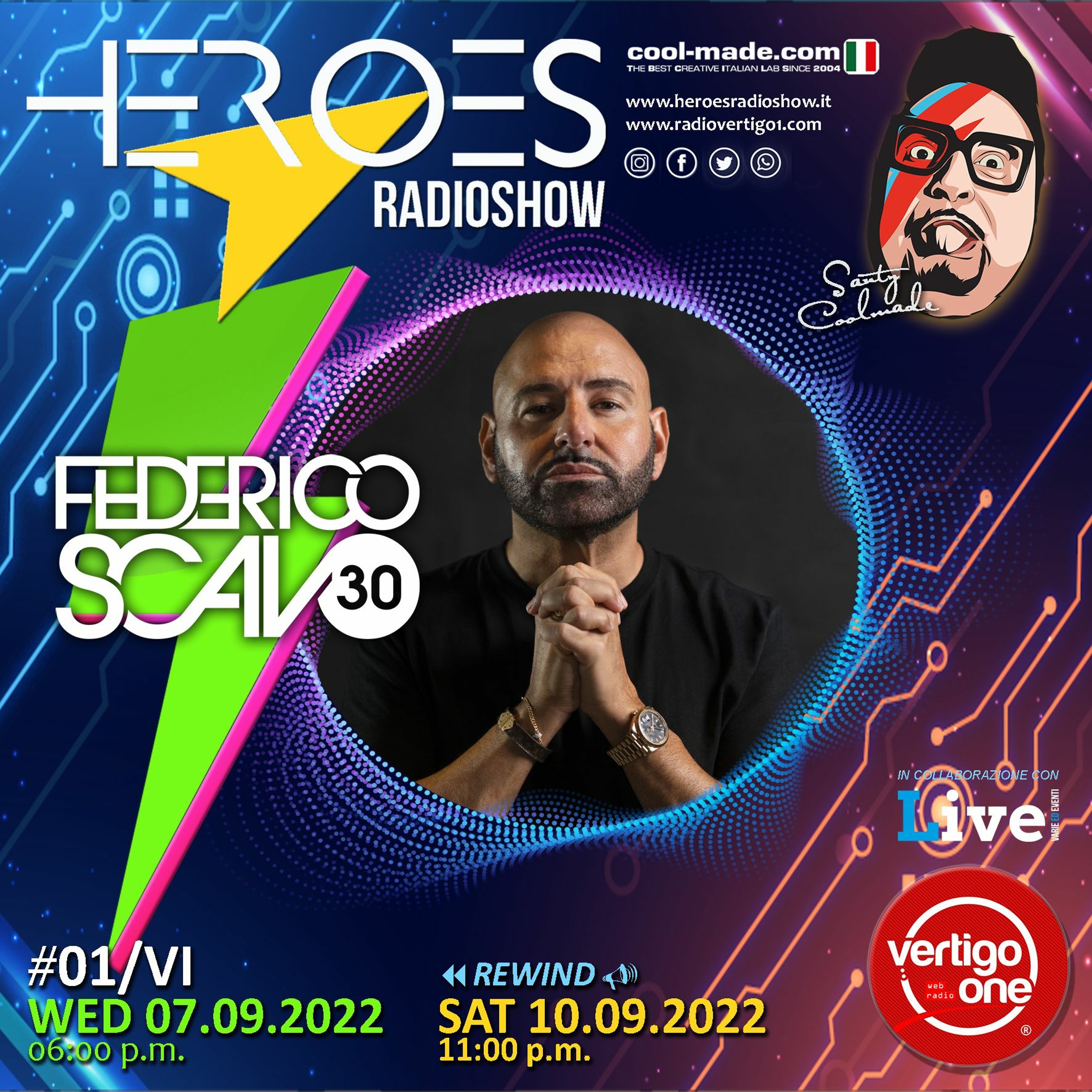 #01/2022-23> HEROES RadioShow - Special Guest FEDERICO SCAVO episode artwork