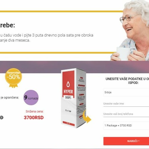 HYPERDROPS KAPI - Za kontrolu razine hipertenzije - Hyperdrops Kapi Cena Serbia